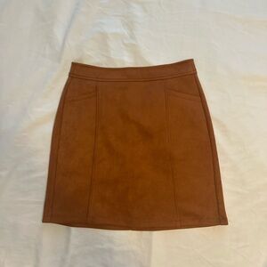 Loft suede mini skirt